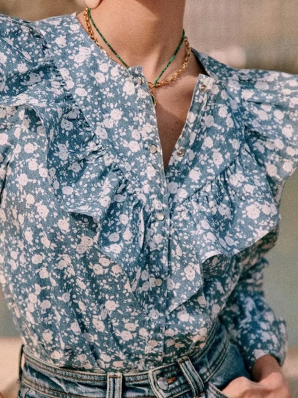 NWT Sezane Angele Shirt - 34 (2)